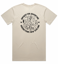 Load image into Gallery viewer, Brewed for Adventure T-Shirt - Bone