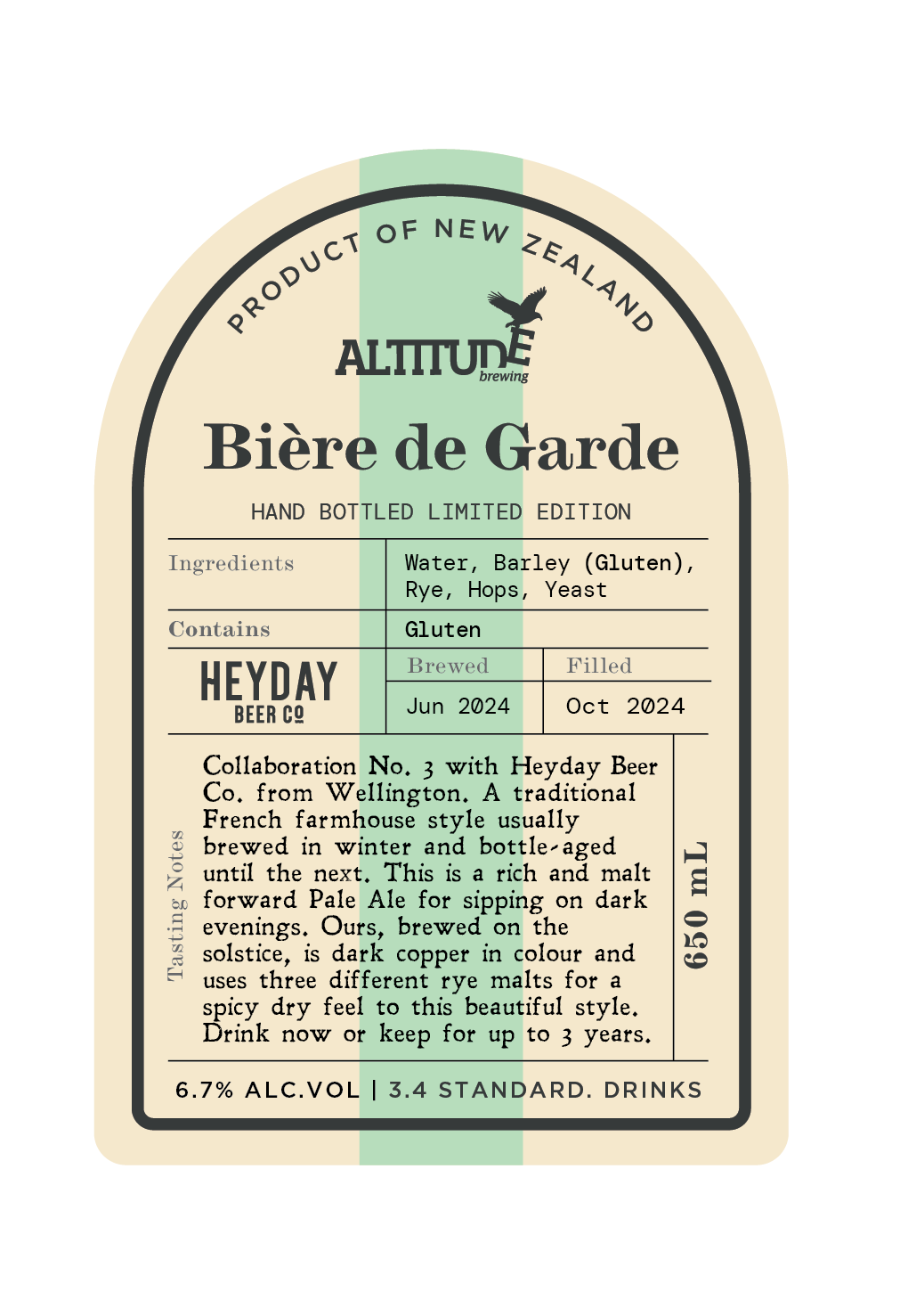 NEW: Biere de Garde 650mL