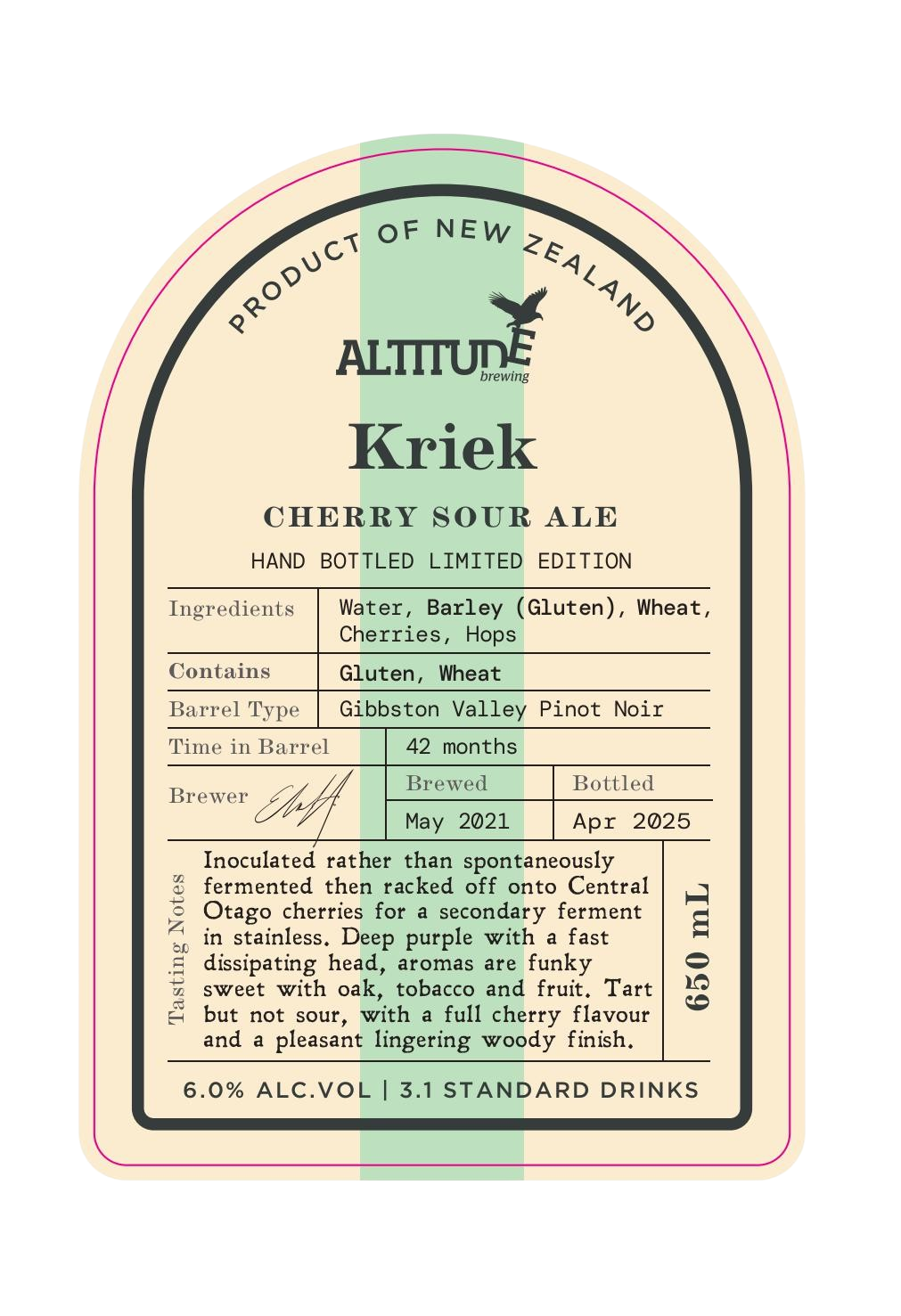 NEW: Kriek Sour Cherry Ale 650mL