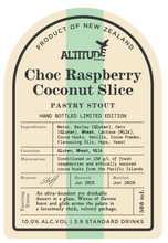 Load image into Gallery viewer, NEW: Choc Raspberry Coconut Slice Pastry Stout 500mL
