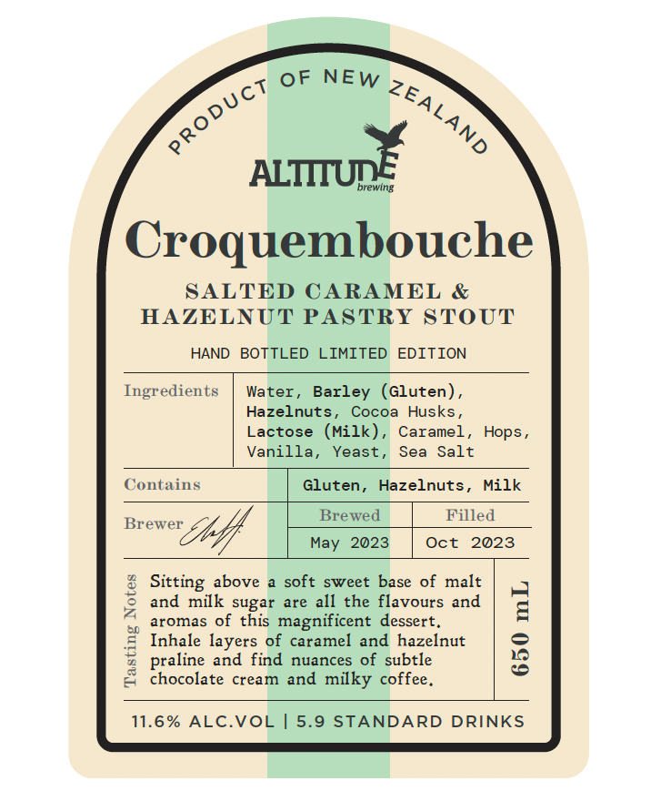 Croquembouche: Salted Caramel & Hazelnut Pastry Stout 650mL